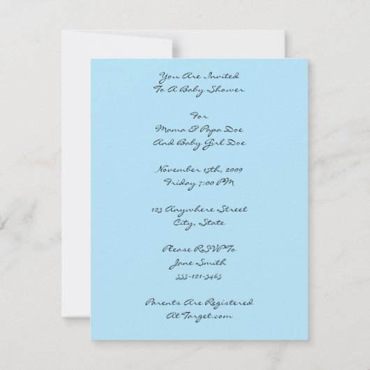 U bent uitgenodigd Vogel in de Abstracte van de B Kaart (Achterkant)