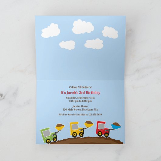 U bent uitgenodigd voor de bouw van een dumptruck (Binnen)