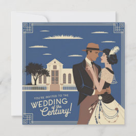 U bent uitgenodigd voor de bruiloft van de eeuw kaart