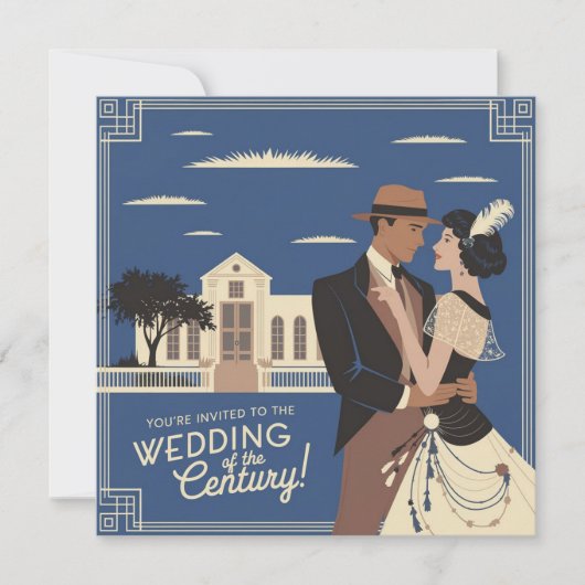 U bent uitgenodigd voor de bruiloft van de eeuw kaart (Voorkant)