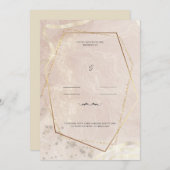 U bent uitgenodigd voor de bruiloft van kaart (Voorkant / Achterkant)