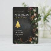 U bent uitgenodigd voor de kerstviering kaart (Staand voorkant)