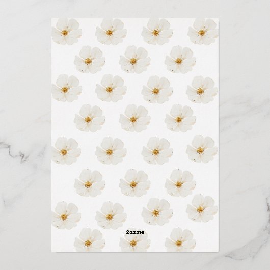 U Bent Uitgenodigd voor Deze Speciale Dag Folie Uitnodiging (Achterkant)