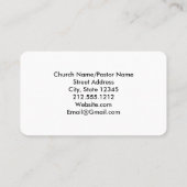 U bent uitgenodigd voor een Bijbelstudie voor vrou Visitekaartje (Achterkant)