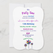 U bent uitgenodigd, Windmolen Spinners, Kleurrijk Kaart (Achterkant)