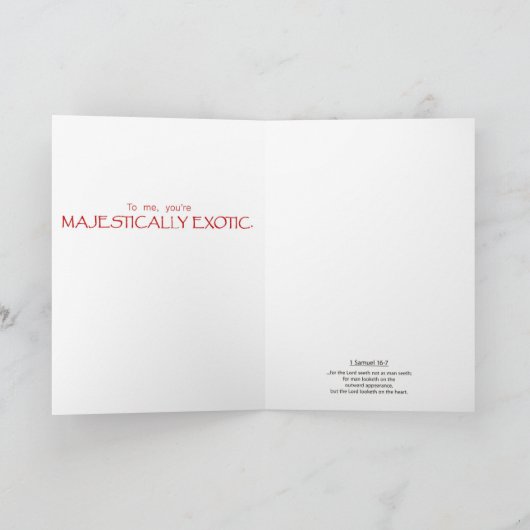 U bent uniek kaart (Binnen)