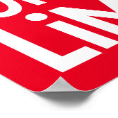 U bent uw enige Motivatie beperking van het Rood C Poster (Hoek)