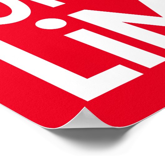 U bent uw enige Motivatie beperking van het Rood C Poster (Hoek)