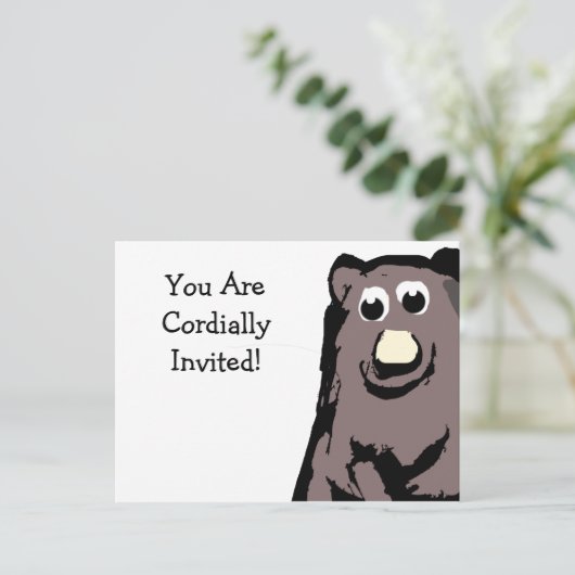 U bent van harte uitgenodigd briefkaart (Staand voorkant)