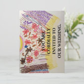 U BENT VAN HARTE UITGENODIGD VOOR ONZE BRUILOFT. KAART (Staand voorkant)