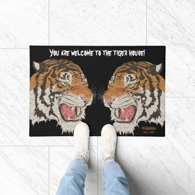 U bent van harte welkom in het beroemde tijgerhuis deurmat (Binnen)