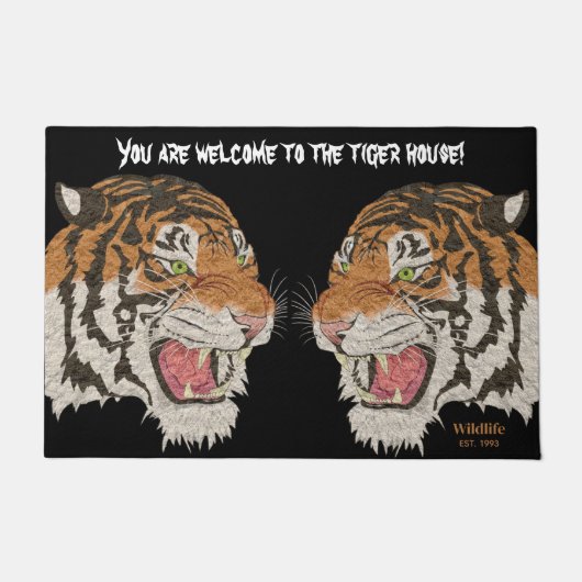 U bent van harte welkom in het beroemde tijgerhuis deurmat (Voorkant)