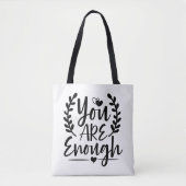 U bent voldoende Canvas tas (Voorkant)