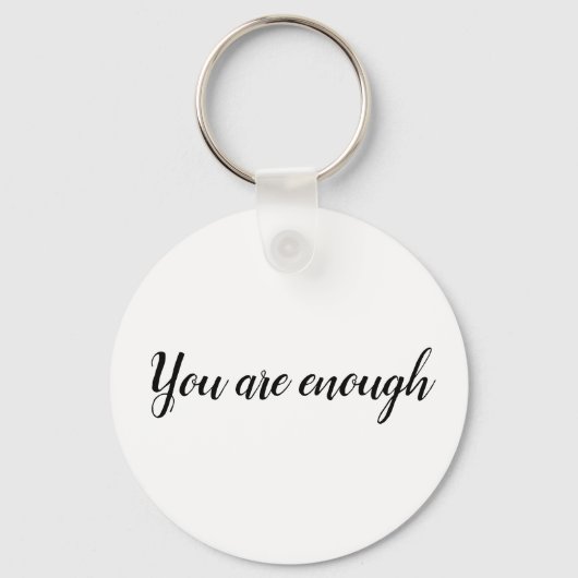 U bent voldoende eenvoudig prijsopgave sleutelhanger (Voorkant)