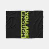 U bent voldoende geestesziekte fleece deken (Voorkant (Horizontaal))