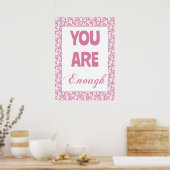 U bent voldoende Inspirerend Poster (Keuken)
