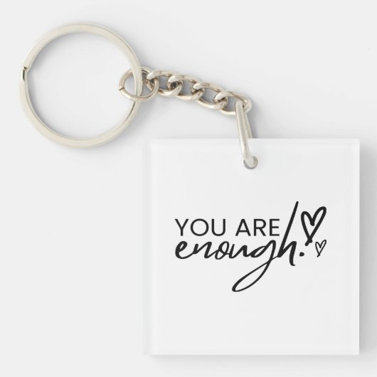 U bent voldoende Inspirerend prijsopgave Sleutelhanger (voorkant)