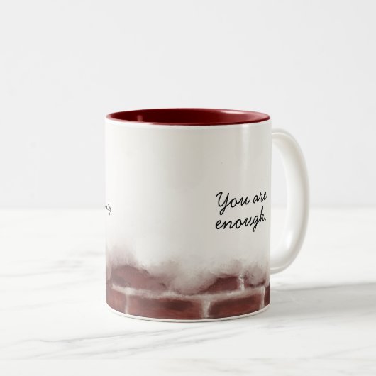 U bent voldoende Mok (Voorkant rechts)