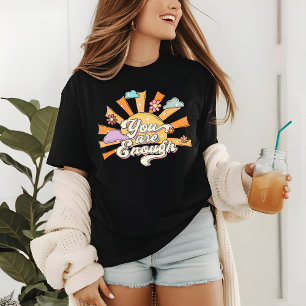 U bent voldoende Retro Typografie Mental Health T-shirt