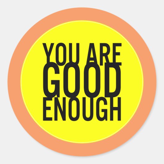 U bent voldoende verspreide tinloosheid (aangepast ronde sticker (Voorkant)