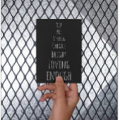 U bent voldoende zwart bevestigend briefkaart