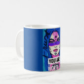 U bent waardige mok (Voorkant links)