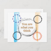 U bent wat U denkt, aanlokkelijk recht Briefkaart (Voorkant / Achterkant)