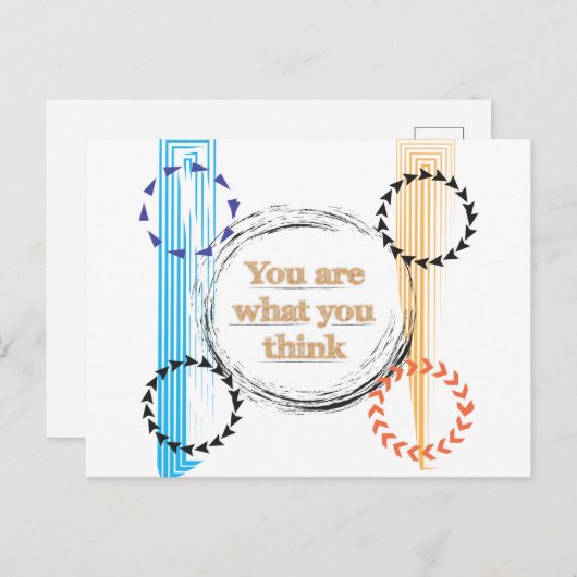 U bent wat U denkt, aanlokkelijk recht Briefkaart (Voorkant / Achterkant)