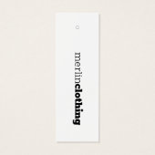 U bent wat u Draag - Logo kleding ophangen Label Mini Visitekaartjes (Achterkant)