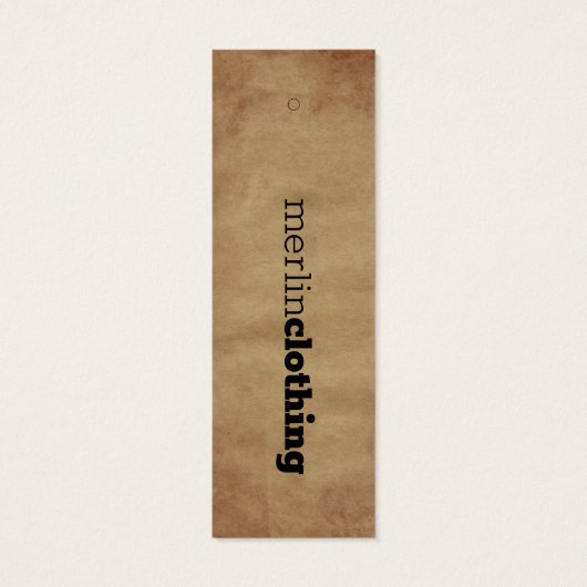 U bent wat u Draag - Logo kleding ophangen Label Mini Visitekaartjes (Achterkant)