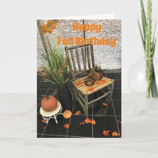 U BENT ZO COOL EN UW HERFST BIRTHDAY ZAL TE~ ZIJN KAART (Voorkant)