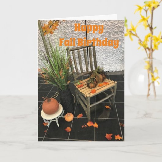 U BENT ZO COOL EN UW HERFST BIRTHDAY ZAL TE~ ZIJN KAART (Gele Bloem)