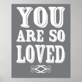 U bent zo geliefd van het Poster Nursery Wall Prin (Voorkant)