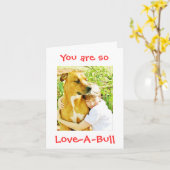 U bent zo liefde-a-Stier de Kaart Notecard van de (Gele Bloem)