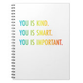 U bent zo slim dat u belangrijk bent notitieboek (Voorkant)