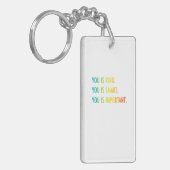 U bent zo slim dat u belangrijk bent sleutelhanger (Voorkant Links)