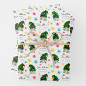 U bent zo'n fel glanzend papier aan het vormen inpakpapier vel (In situ)