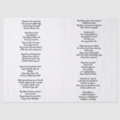 U bespreekt het debetpapier tissuepapier (Voorkant)