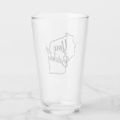 U Betcha Wisconsin Beer Glass Glas (Achterkant)