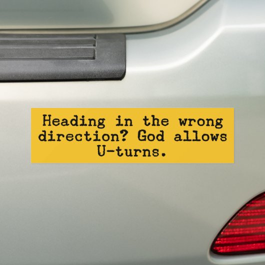 U-bochten Bumpersticker (Op auto)