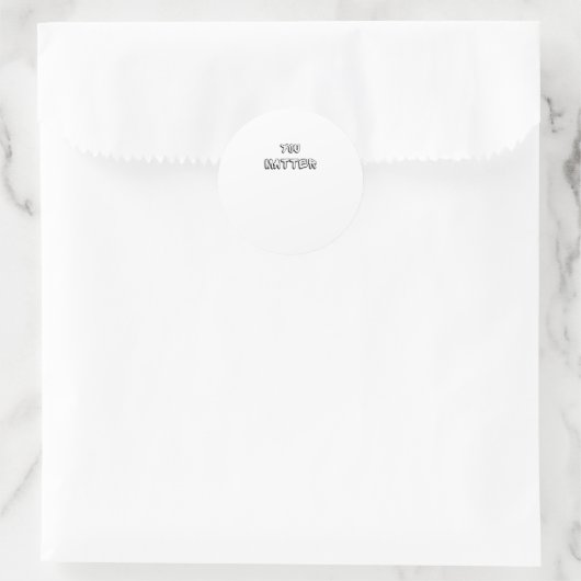 U – Bold Statement Art" Sticker (Tas)