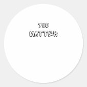 U – Bold Statement Art" Sticker (Voorkant)