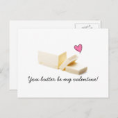 u boter bent mijn valentijnkaart feestdagenkaart (Voorkant / Achterkant)