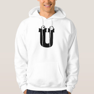 U, brief met oogballen hoodie