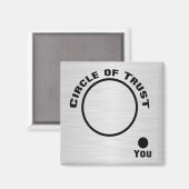 U buiten de Cirkel van Vertrouwen Magneet (Voorkant / Achterkant)