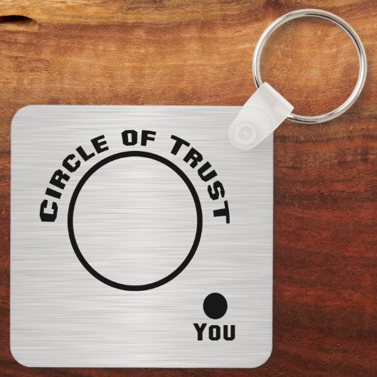 U buiten de Cirkel van Vertrouwen Sleutelhanger (Achterkant)