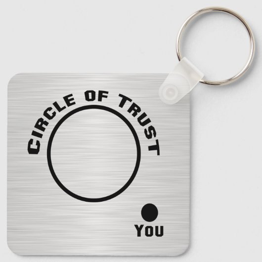 U buiten de Cirkel van Vertrouwen Sleutelhanger (Achterkant)