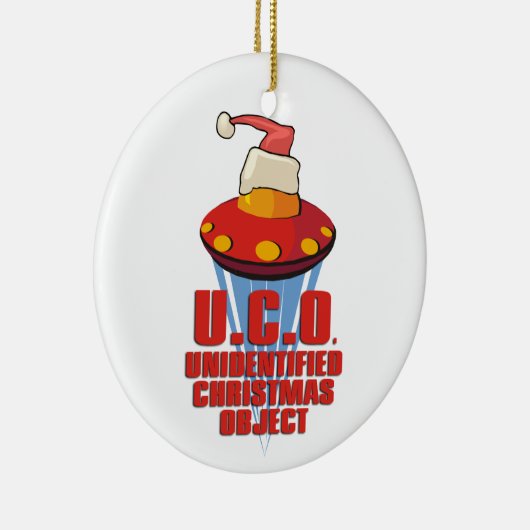 U.C.O. (niet-geïdentificeerd kerstobject) Keramisch Ornament (Rechts)