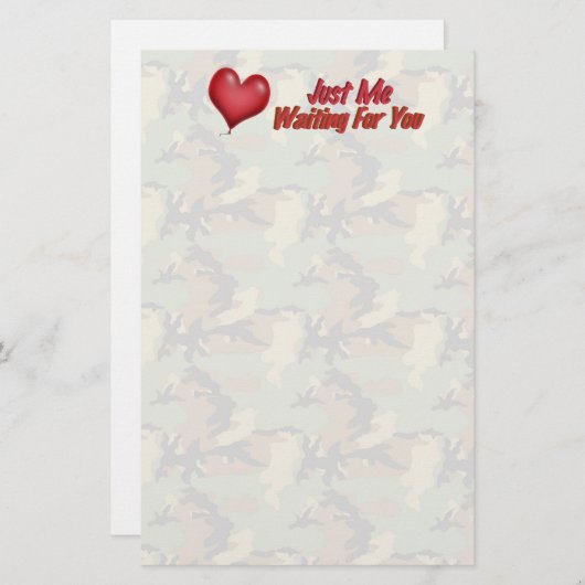 U Camouflage ontbreekt Briefpapier (Voorkant / Achterkant)