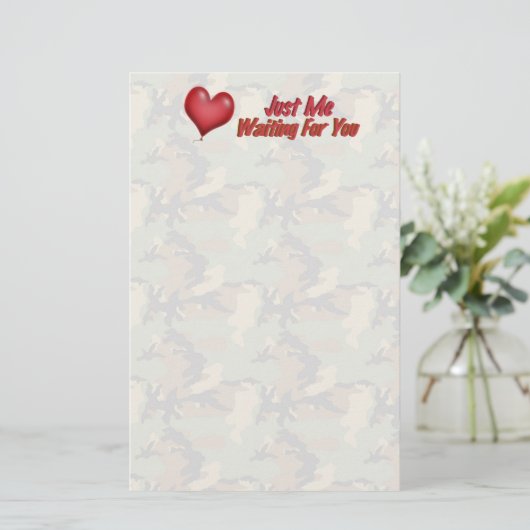 U Camouflage ontbreekt Briefpapier (Staand voorkant)